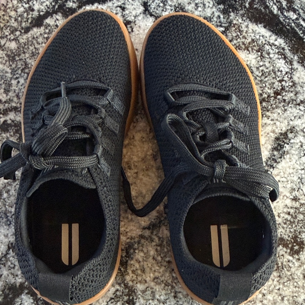 NOBULL Black Knit Sneakers with Tan Sole women’s 8.5. Worn once